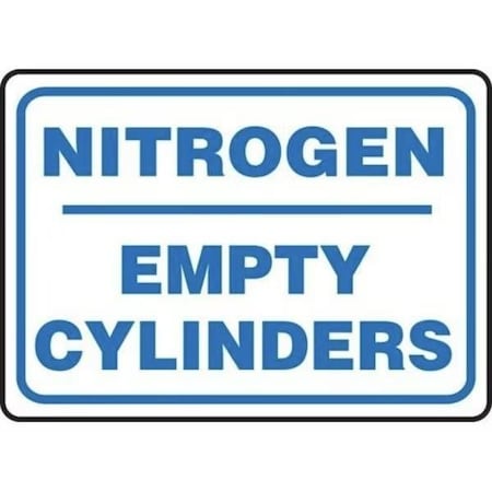 Accuform SAFETY SIGN NITROGEN EMPTY MCPG570VA MCPG570VA